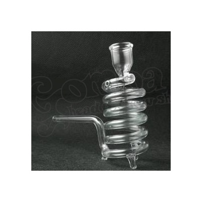 Spiral glass standing pipe 13 cm