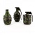 Grenade metal grinder (3 parts)